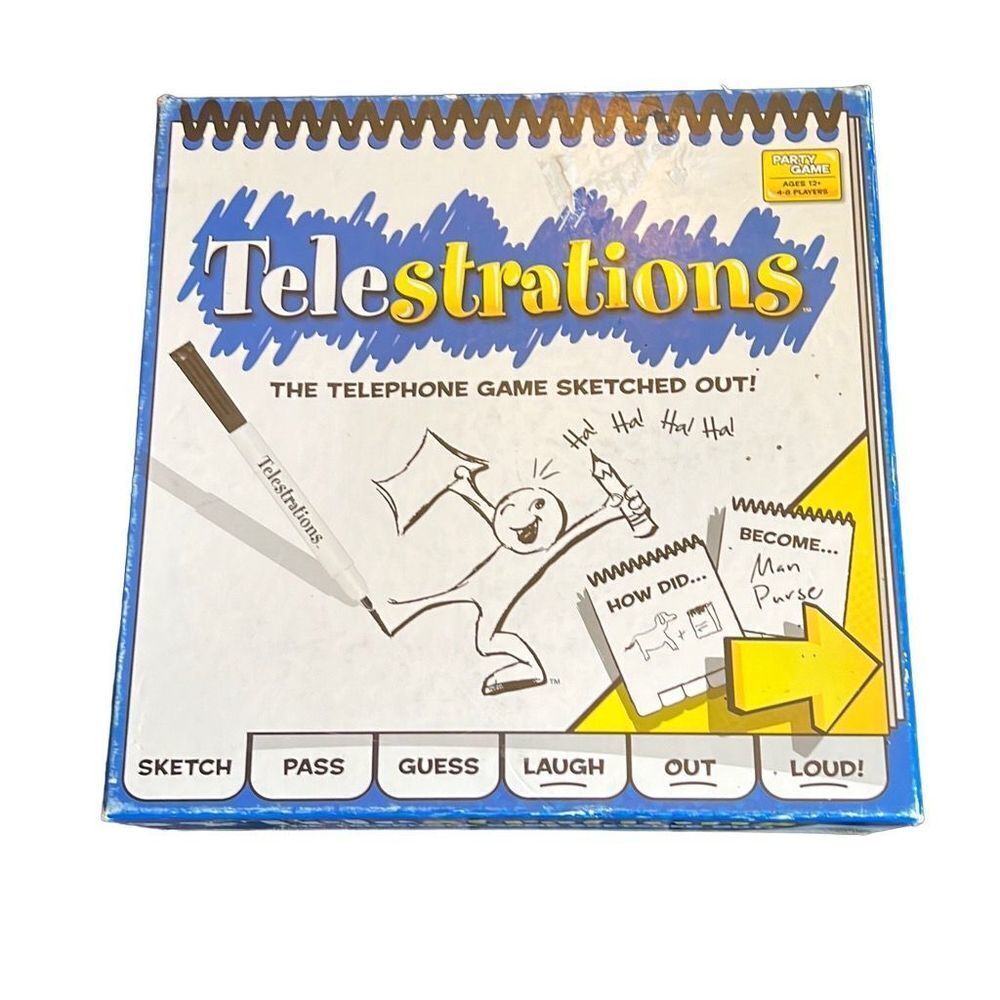USAopoly “Telestrations” The‎ Telephone Game Sketched Out! Game